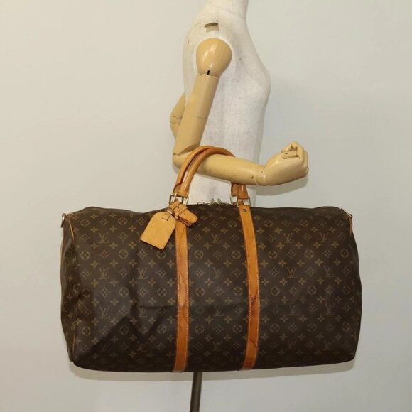 LOUIS VUITTON Monogram Keepall Bandouliere 60 Boston Bag M41412 LV Auth 132143 - Picture 15 of 16